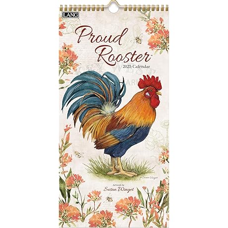 2022 Proud Rooster Vertical Wall Calendar