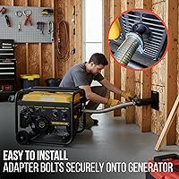 Vista 4 de Portable Generator Exhaust Extension Silencer Kit Exhaust Extension System 3 Adapters Included Reduced Noise High Efficiency Compatible