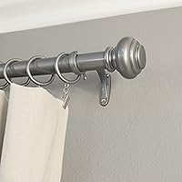 Vista 8 de Decopolitan - Juego de instalación de cortina para ventana con varilla sencilla diámetro 1 pulgada