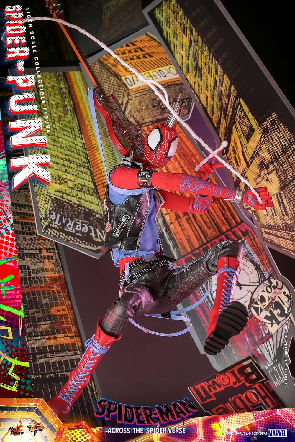 ホットトイズ(Hot Toys) Movie Masterpiece Spider-Man: Across The Spider-Bath Spider Punk 1/6 Scale Figure