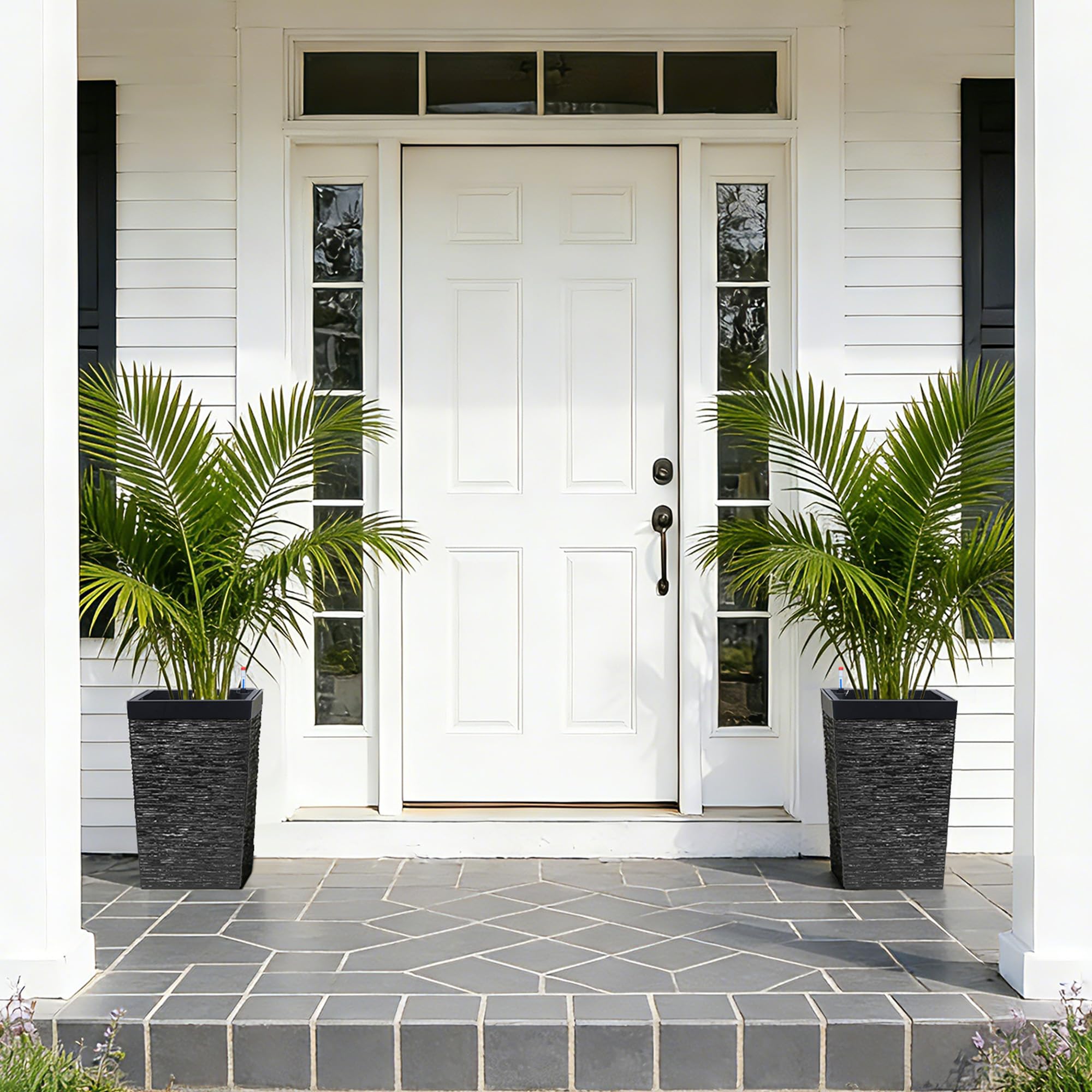 Water inlet and self-watering system
