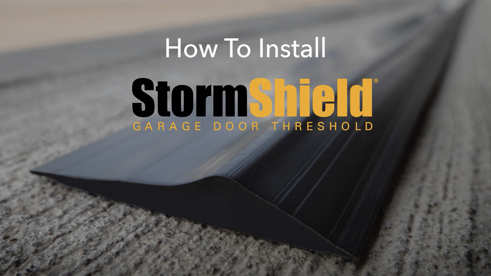 Storm Shield® 16 ft Garage Door Seal Threshold Strip - Durable PVC