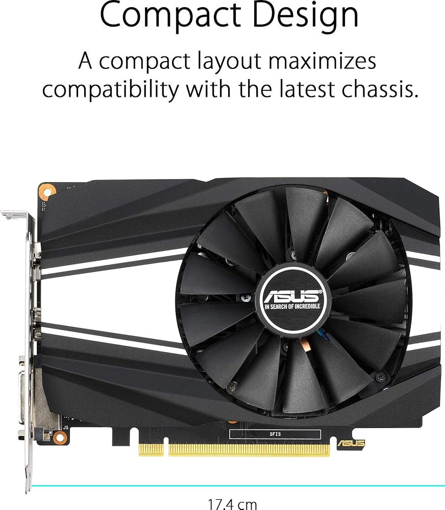 ASUS GeForce GTX 1650 Super Overclocked 4GB Phoenix Fan Edition HDMI DP DVI Graphics Card thumbnail 4