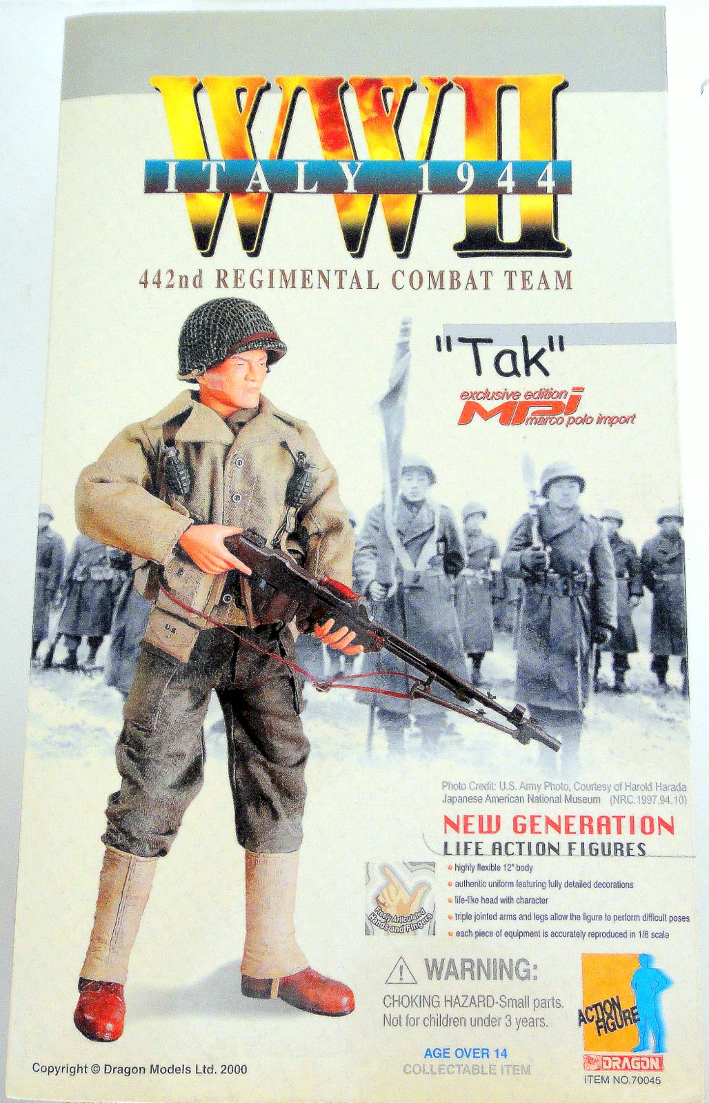 1/6 アメリカ陸軍 日系アメリカ人部隊 第442連隊戦闘団 狙撃兵「タク