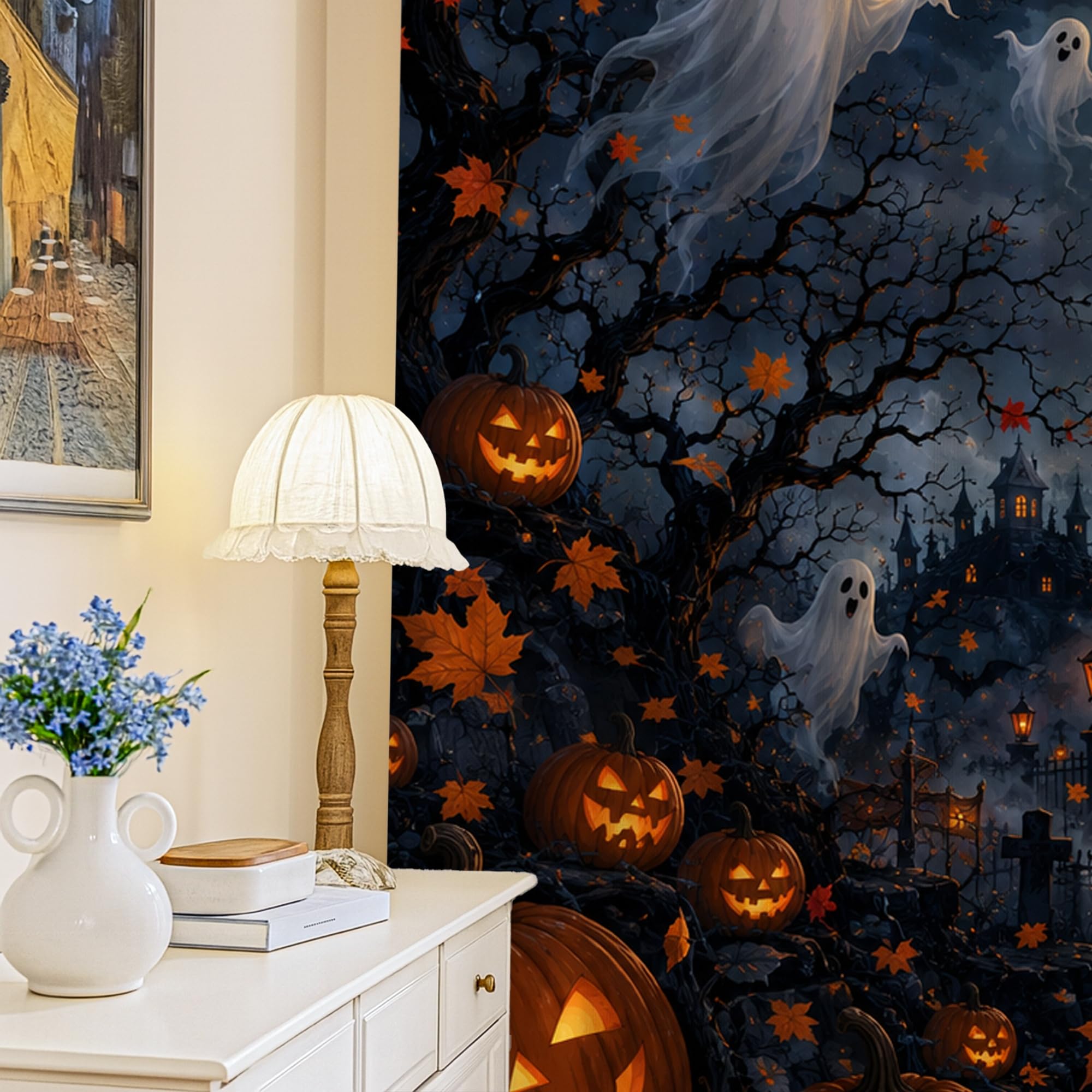 Rideaux occultants thermiques Halloween pour stopper le froid et le jour