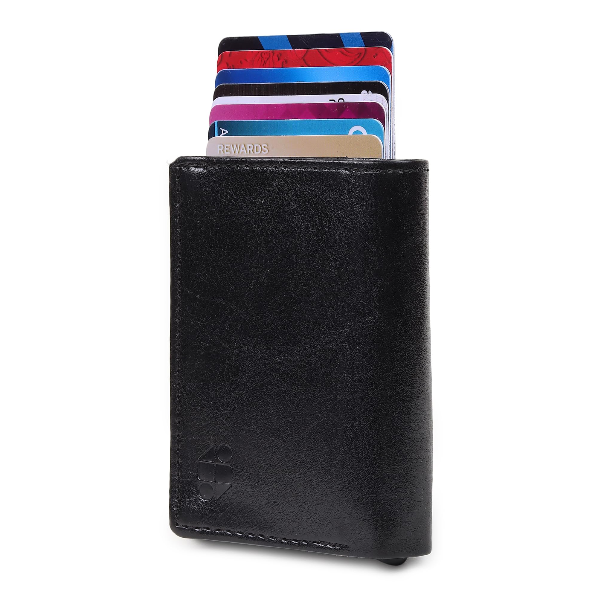 skyhood Luxury Leather Pop-Up Card Holder for Men & Women | RFID Blocking Classic & Minimalist Design | Slim Wallet with Quick Access-picture-23