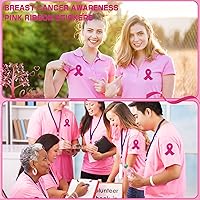Vista 5 de Calcomanías de cinta rosa, 300 piezas de accesorios de concientización sobre el cáncer de mama, calcomanías para casco de fútbol para mujeres