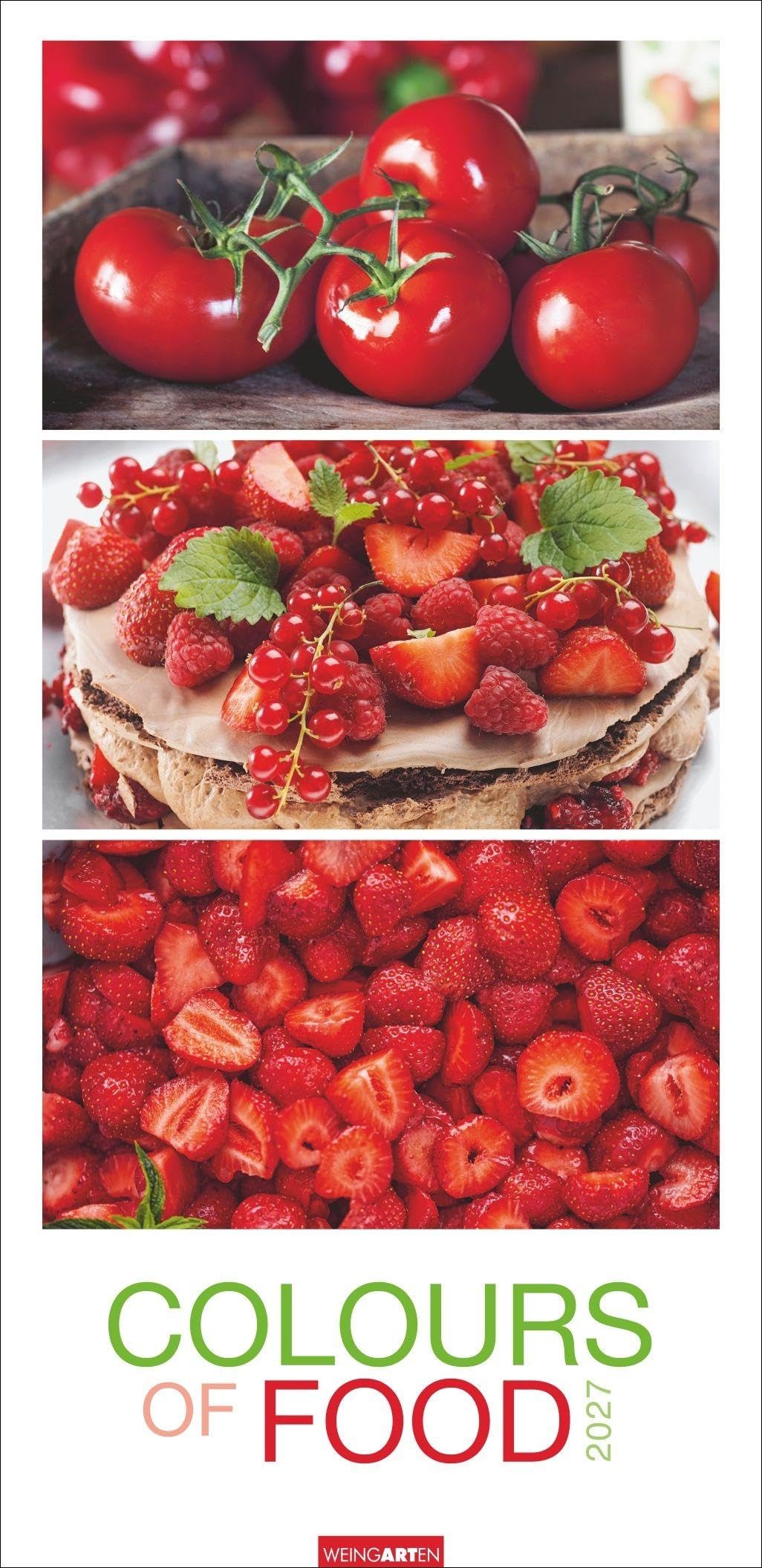 Calendrier de cuisine 2027 grand format 68x49 cm avec photos fruits et légumes