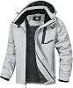 Men's Mountain Ski Jacket Waterproof Winter Coat Warm Snowboarding Jacket Snow Windbreaker Hooded for Hiking