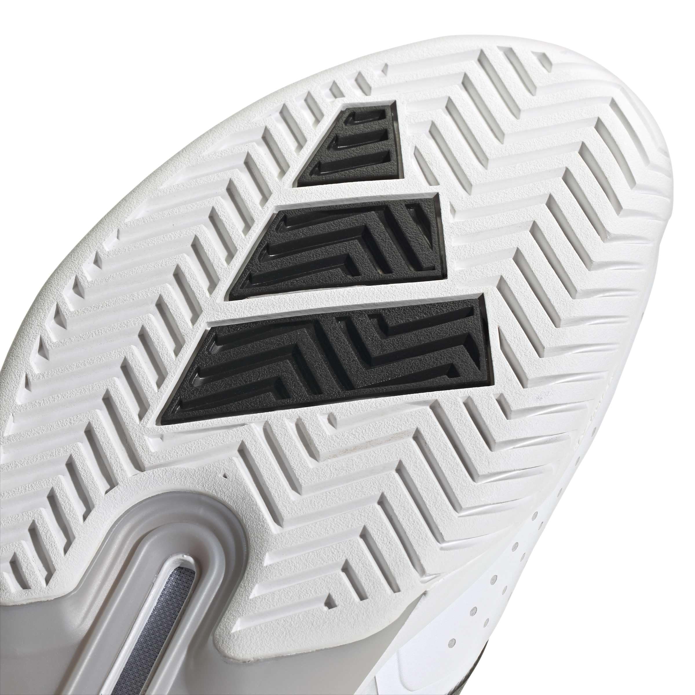 adidas Uomo Adizero Ubersonic 5 Tennis Shoes, Ftwr White/Core Black/Silver Met., 44 2/3 EU