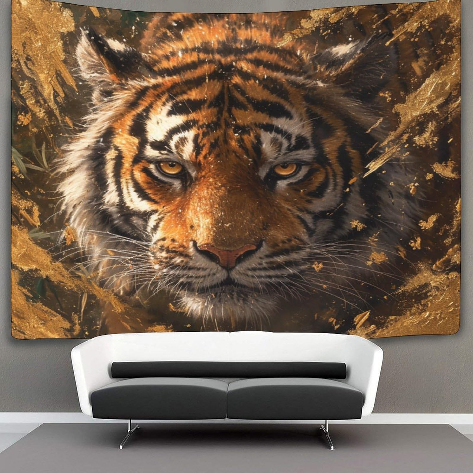 kaiyun 70cmx100cm Tapestry Tiger Tapestries Animal 3D Printing Wall Hanging Home Decorations