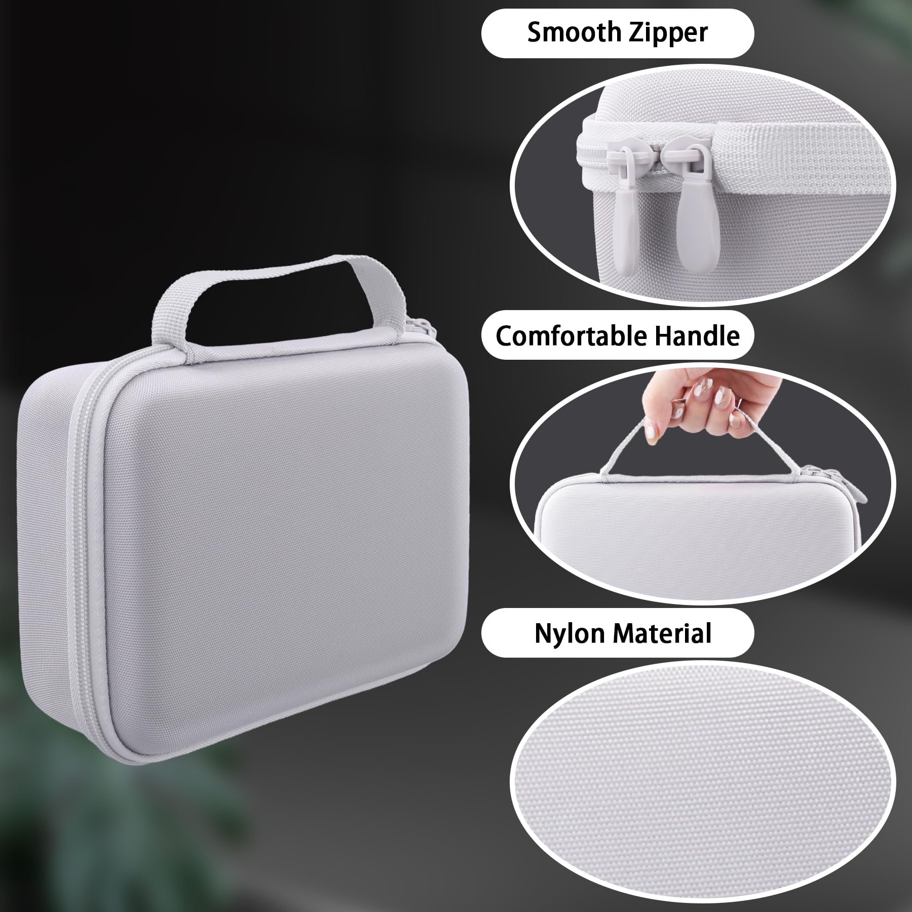 co2CREA Dur Étui de Voyage Rigide Housse Cas Coque pour 2024 Apple Mac Mini M4/M4 Pro Desktop Computer(boîte Seule,Case Only)