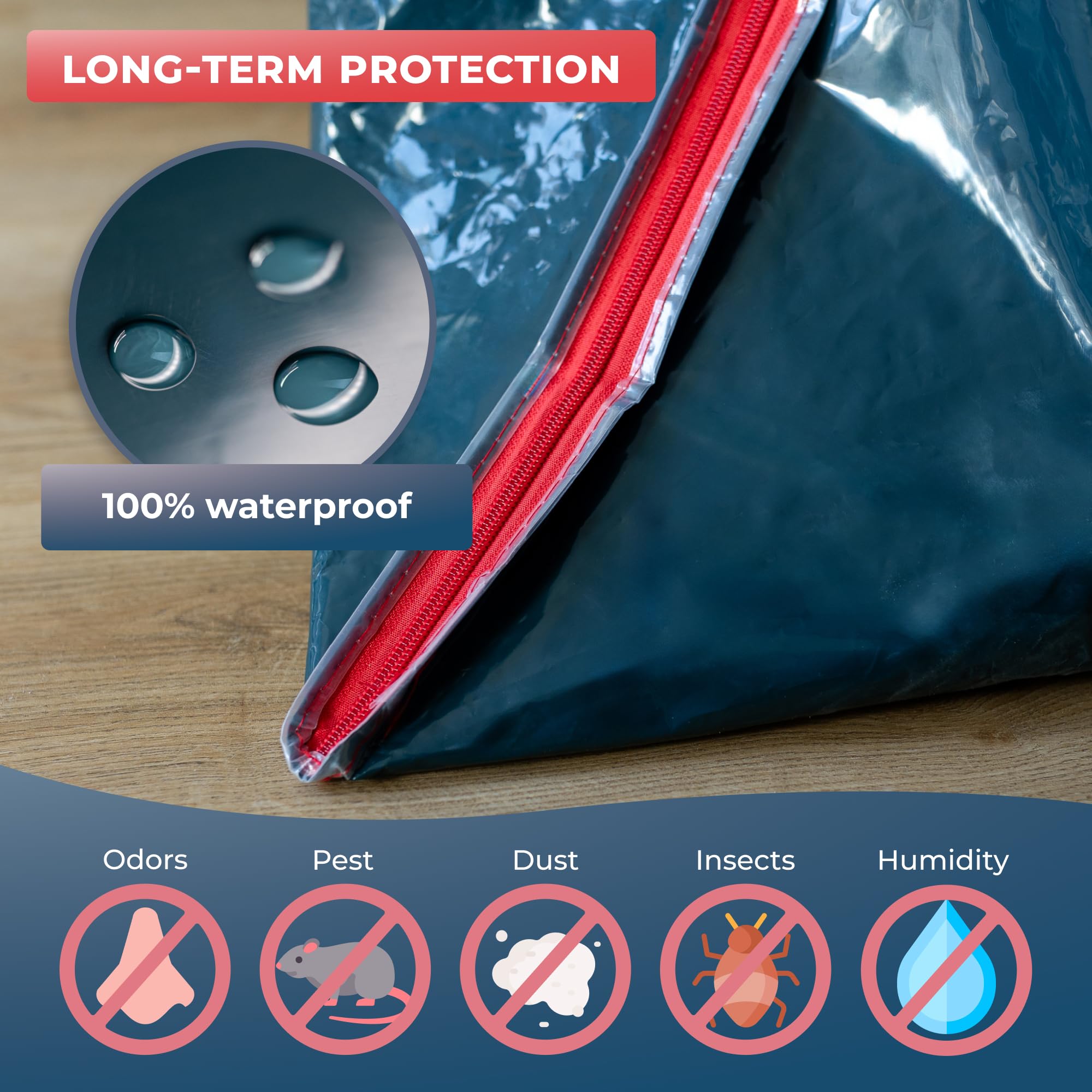 WRAPPYBAG, Opaque Plastic Mattress Storage Bag, Heavy duty mattress protector, Waterproof and Tear-Resistant Storage Bag - Image 3