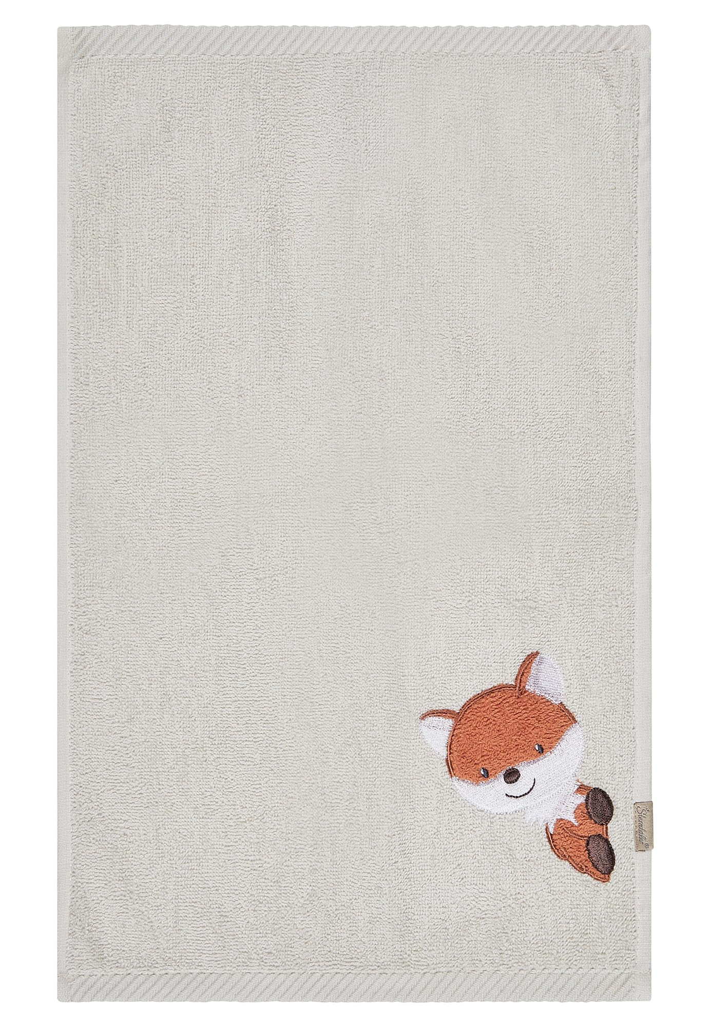 Sterntaler Multipack Frottee Fuchs Filou Set, Kapuzenbadetuch 100x100 cm, 2 Kinderhandtücher und 2 Waschlappen, saugfähige Baumwolle, weich & hautfreundlich, graublau