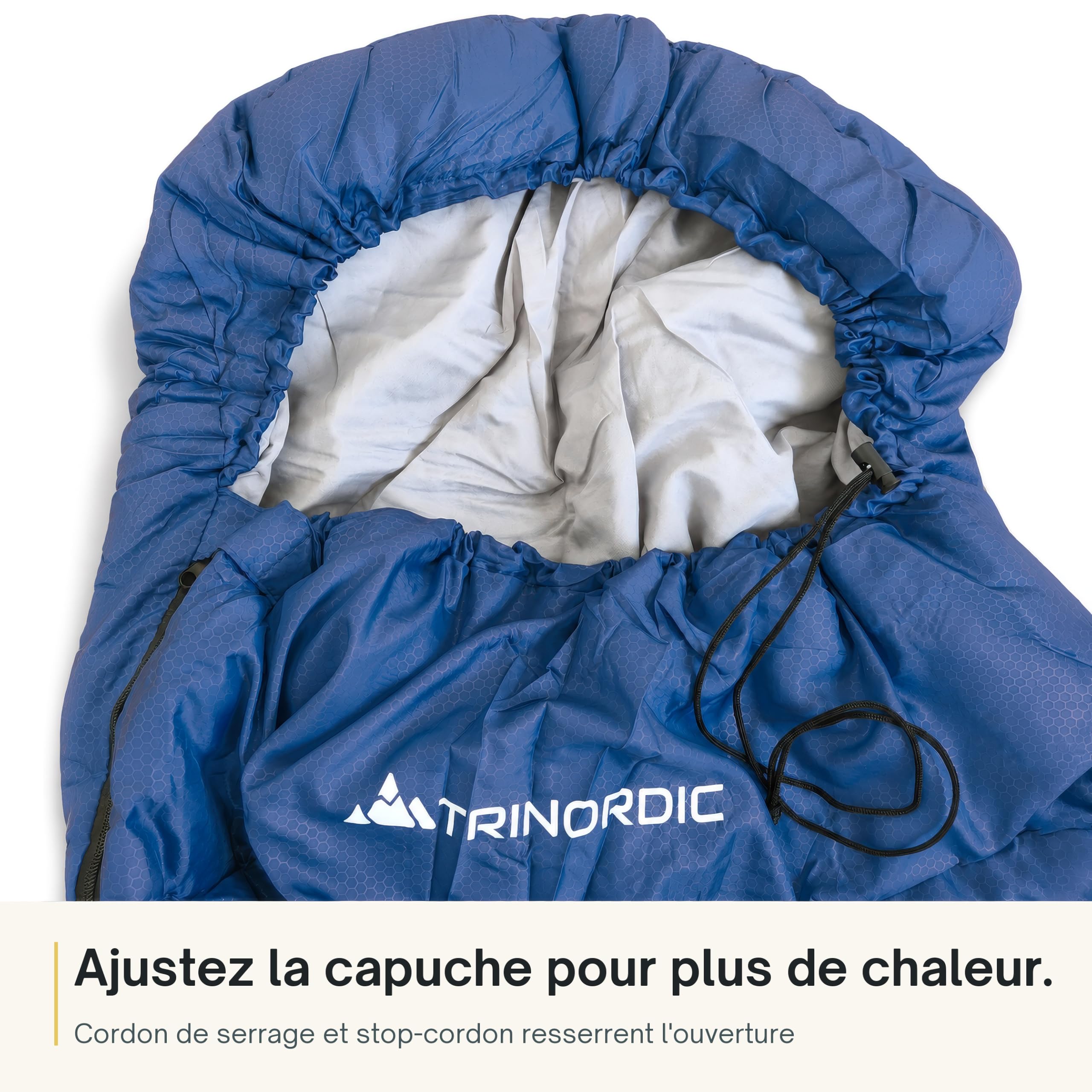 Trinordic Sac de Couchage Rectangulaire – 3 Saisons, pour Adultes