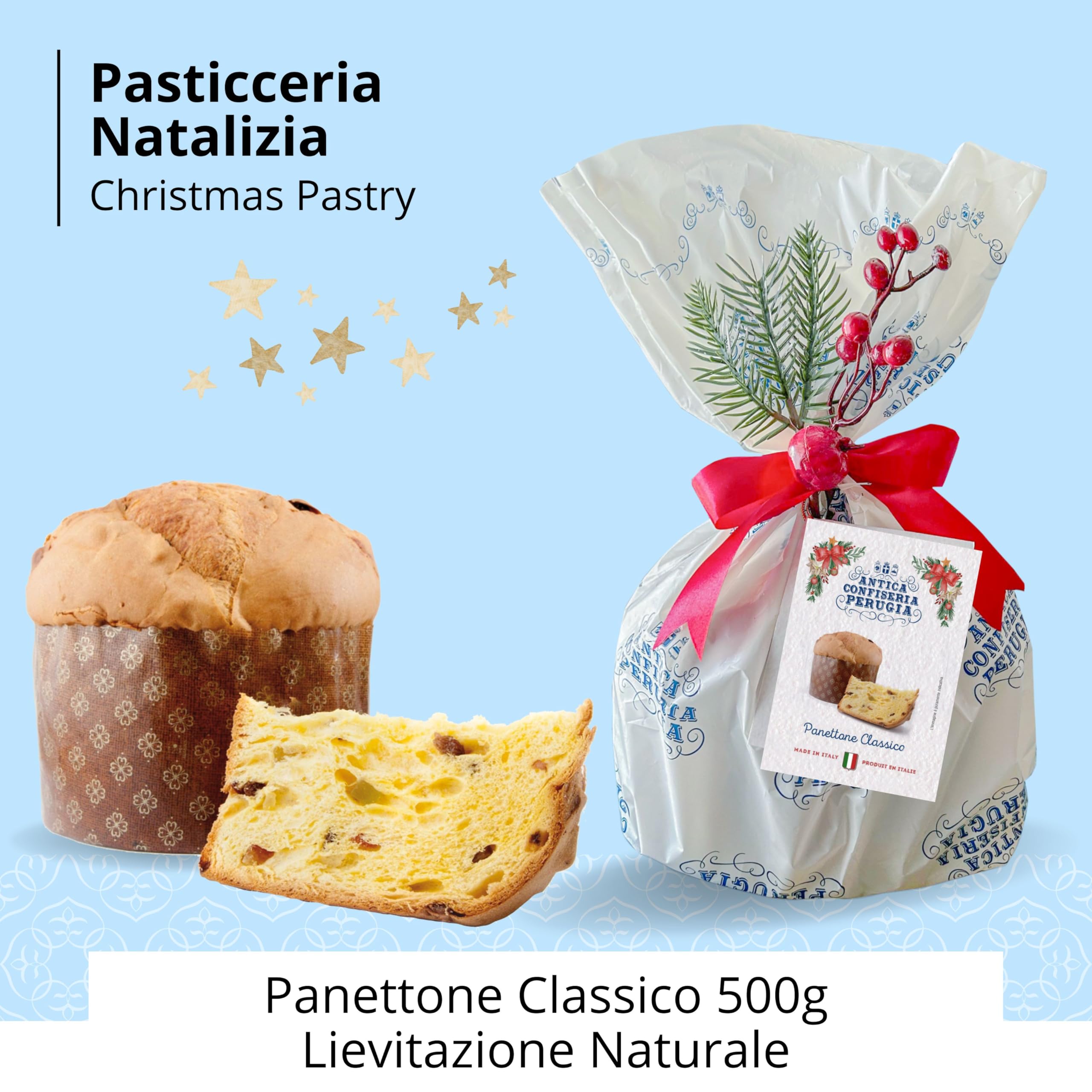 Cesti Natalizi Speciale Italia – Confezione Regalo Alimentare Borsa di Natale, Cesto Natalizio con Panettone da 500g, Spumante e Prodotti Dolciari, 8 pezzi