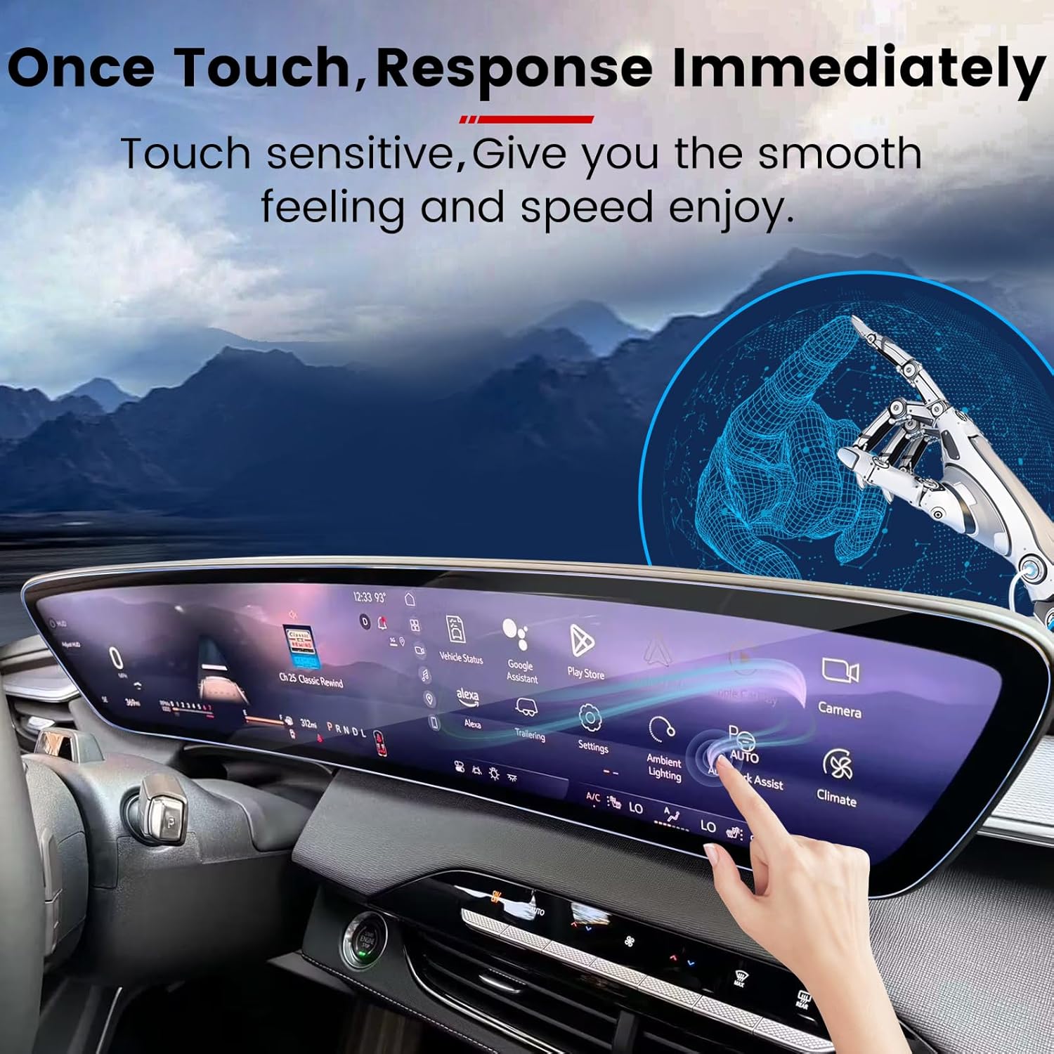 For 2025 2026 Buick Enclave Screen Protector [9H Tempered Glass] for 2025 2026 Buick Envision Screen Protector 30 Inch, For 2025 2026 Buick Enclave (Avenir/Preferred/Sport Touring) Accessories Anti Scratch