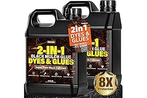 Mulch Glue - Black Mulch Dye & Mulch Binder Glue 2 in...