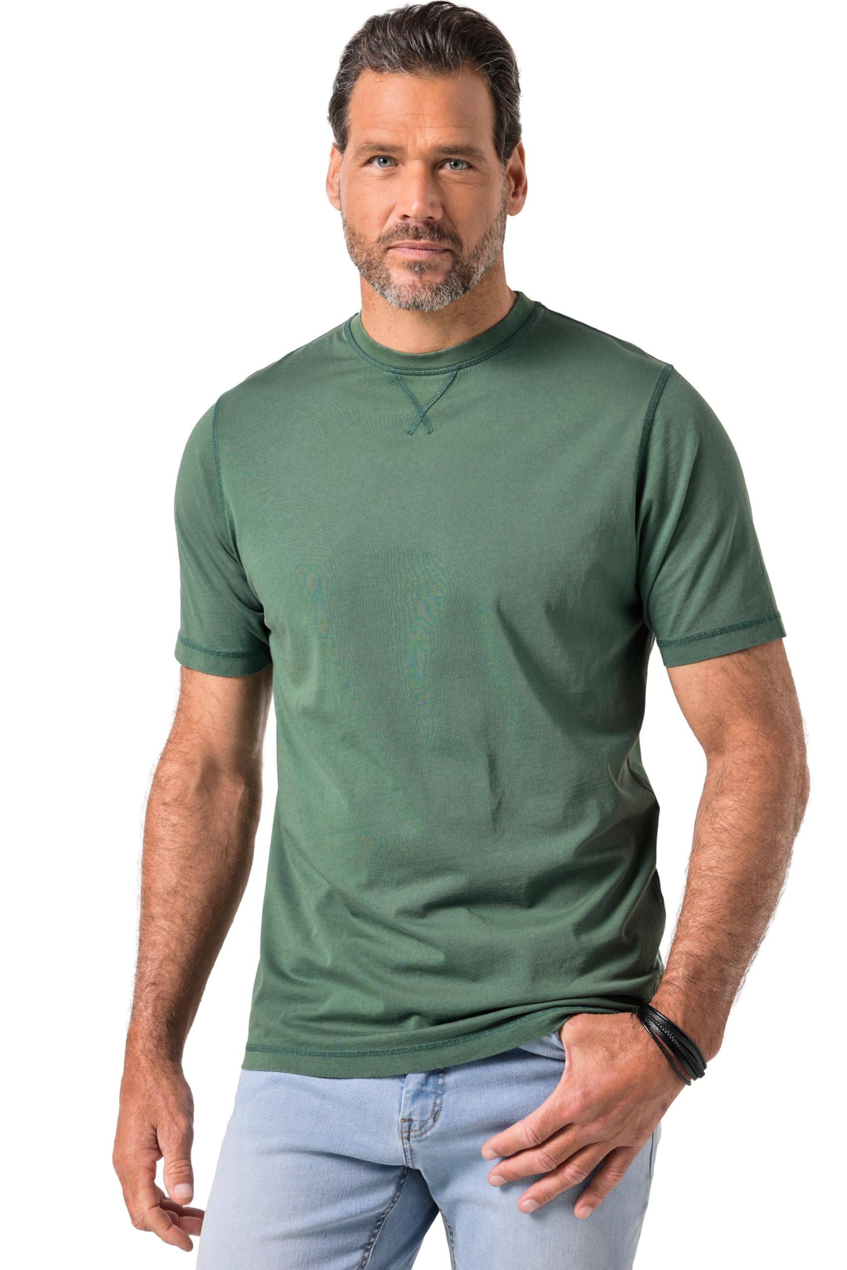 JP 1880 Herren große Größen Übergrößen Menswear L-8XL T-Shirt, Halbarm, Vintage-Look, Stickerei 834459