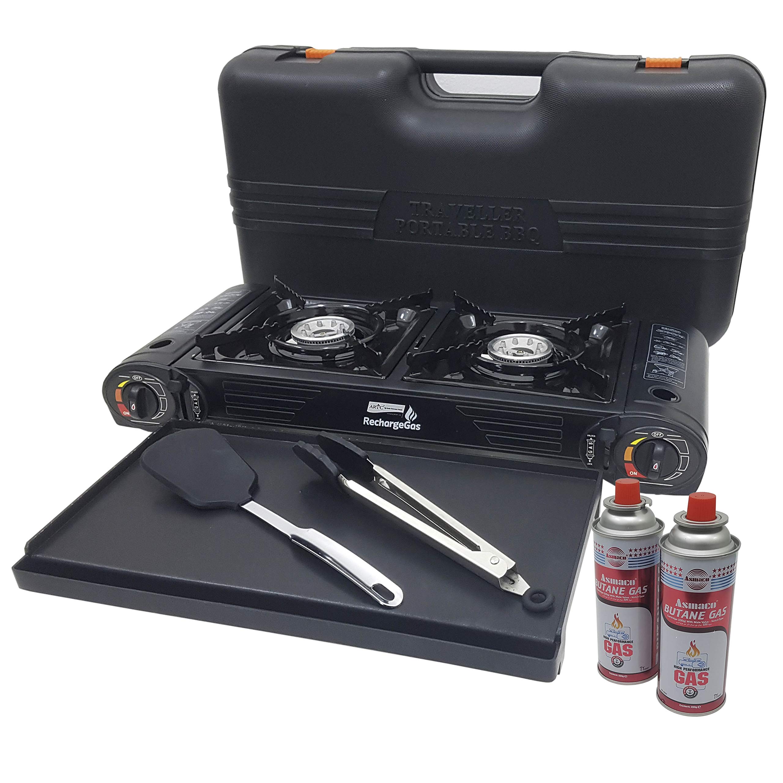 ARTC® Portable Gas Stove BBQ Set Camping Stove Gas Cooker Stove Camping