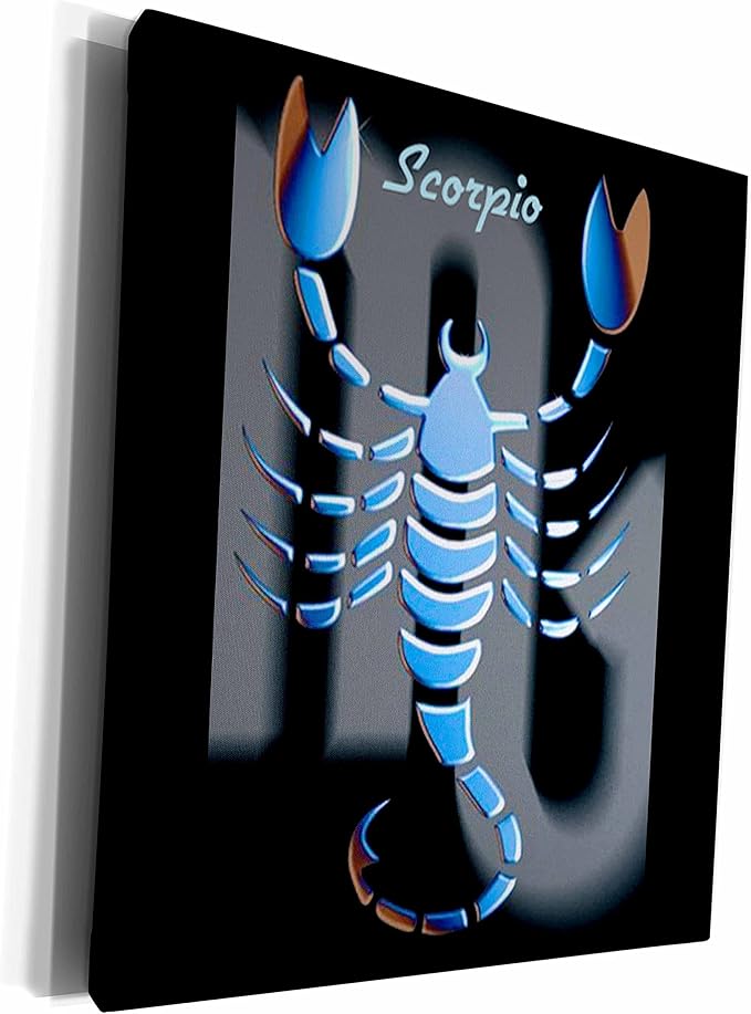 3dRose Museum Grade Canvas Wrap - Scorpio Zodiac Sign Zodiac Signs Horoscope