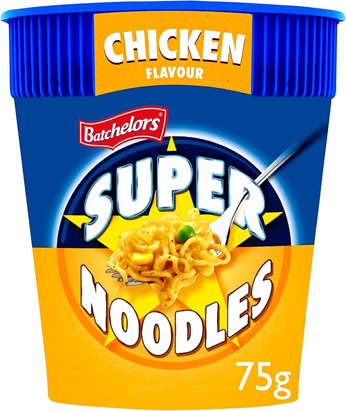 Batchelors Chicken Flavour Super Noodles Pod, 75 g : Amazon.co.uk: Grocery