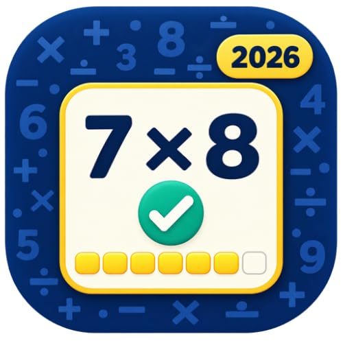 Math Facts Fluency Pro 2026 for Fire Tablet Addition, Subtraction, Multiplication, Division & Timed Progress