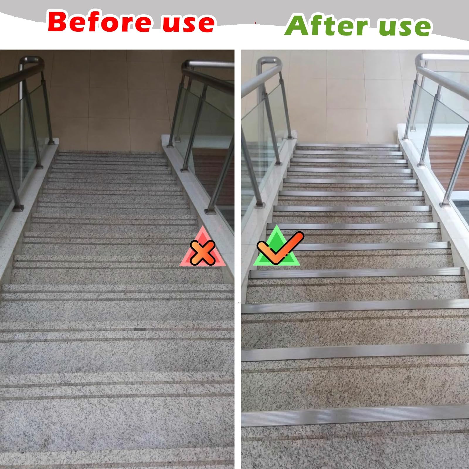 Placa de rodadura de metal antideslizante para proteger el vinilo laminado Flo Ed Protector (140 cm de largo 10 x 4 cm de ancho x alto)