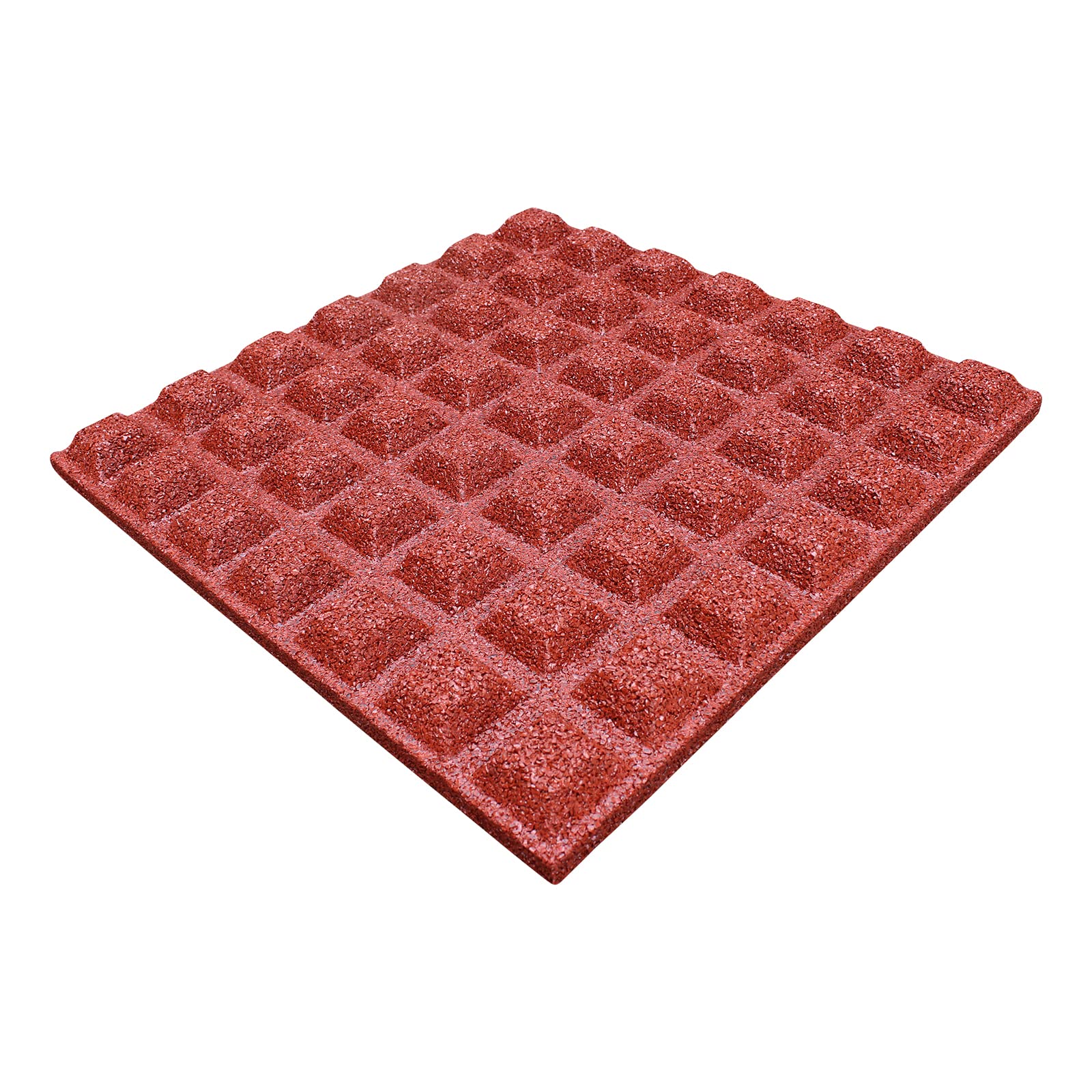 6x Fallschutzmatten 50x50x4cm Rot Fallschutzmatten Fitness Workout Outdoor Garten Yoga Rutsche