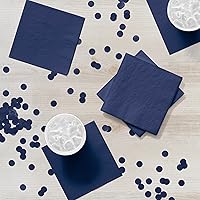 Vista 4 de Creative Converting Touch of Color - Servilletas de papel para bebidas de 2 capas, 50 unidades, color azul marino