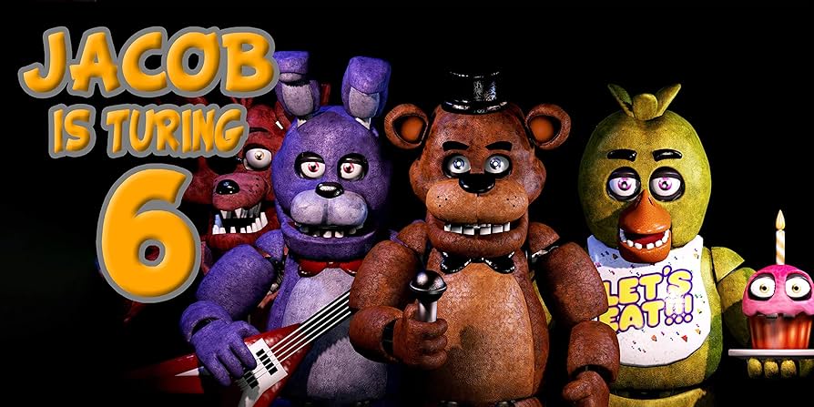 personalized-birthday-banner-for-five-nights-of-freddy-theme-party-24-x-48-or-42-x84-home-kitchen-amazon-com for Free Printable Five Nights At Freddy S Birthday Banner Personalized Birthday Banner for Five Nights of Freddy Theme Party 24