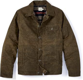 Huckberry Flint and Tinder Men's Wool-Lined Waxed Trucker Jacket, Built for Layering