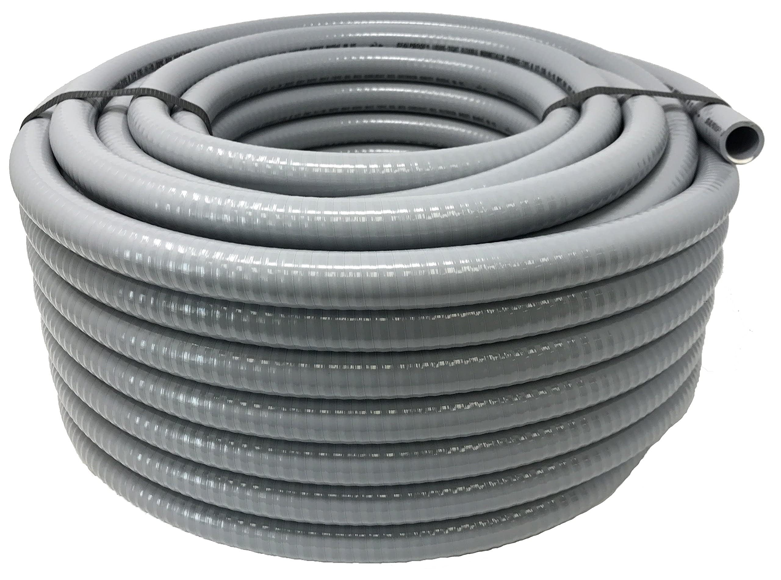 Sealproof 1/2-Inch Flexible Non-metallic Liquid-Tight Electrical Conduit Type B, UL Listed, 1/2" Dia, 100 Feet, Made in USA