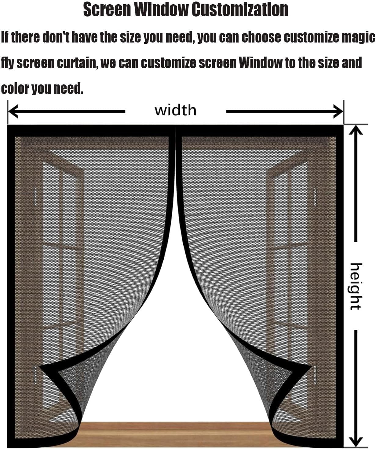 Moskitiera Na Moskitierę 113 x 129 cm Łatwa Instalacja Bez Wiercenia I Wkręcania Moskitiera Na Drzwiach O Dużej Wytrzymałości Siatki Okienne, Które Chronią Przed Owadami, Czarny