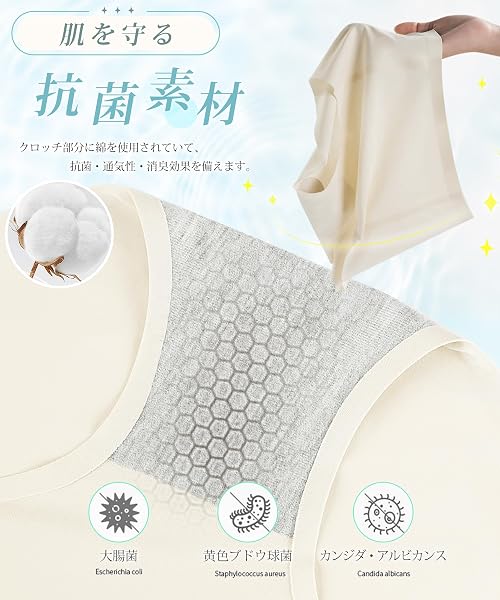 [Allanve] 水着 インナーショーツ レディース【特級速乾・シームレスで違和感ゼロ・抗菌保護】【接触冷感・蒸れにくい】 スイムショーツ シームレス インナーパンツ ショーツセット 柔らかい 肌に優れる 水陸両用 水泳 - 5