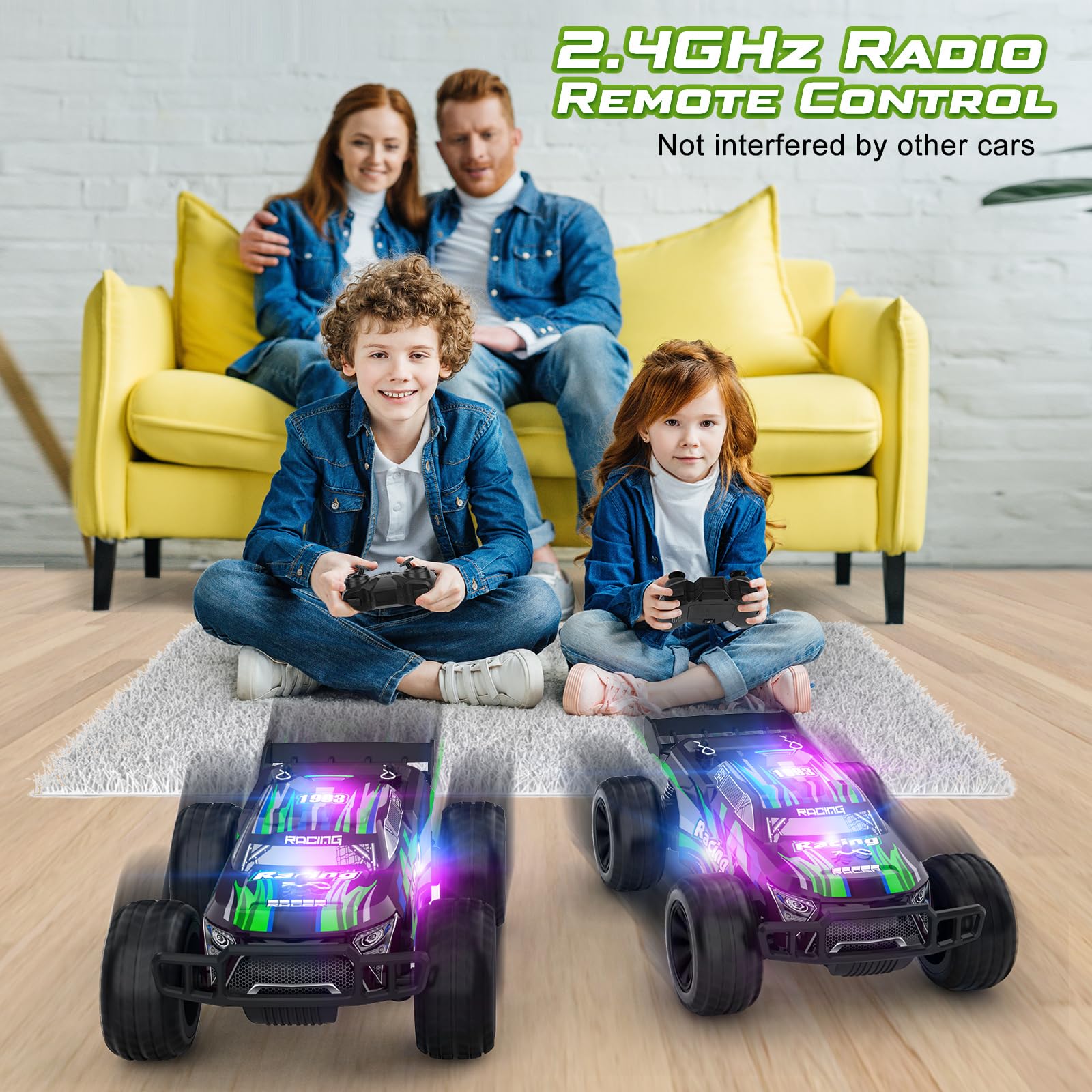 Macchina Telecomandata Tutti i Terreni, Giochi Bambini 6 7 8 9 10 11 12 Anni Macchinina Radiocomandata Auto RC 2.4GHz Alta Velocità 15km/h Regalo Pasqua Compleanno Giocattolo Bimbi Ragazzi Gioco