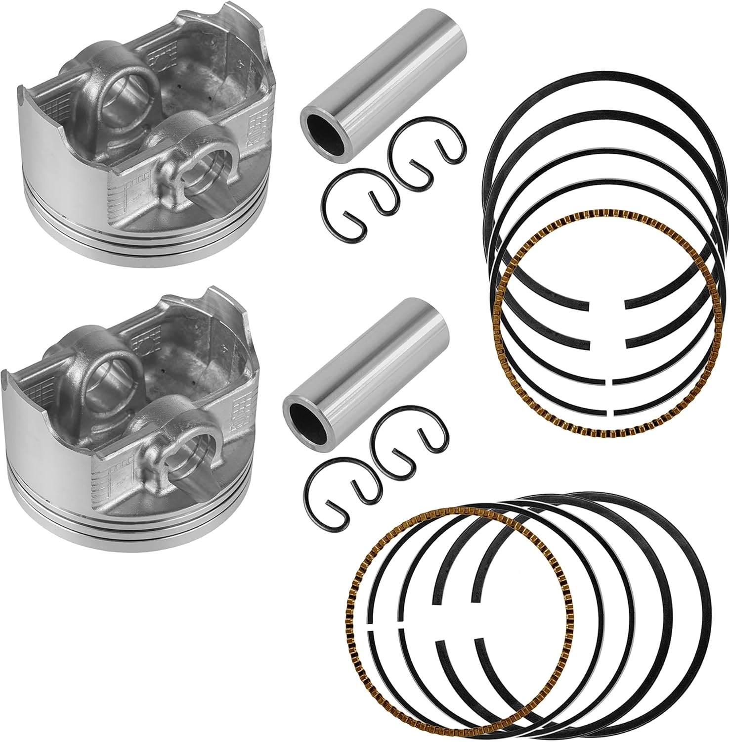 Caltric Cylinder Piston Ring Kit Compatible with Kawasaki Teryx 4 750 KRT750 4X4 EPS 2012-2013 13001-0722 13001-0718 13008-0042