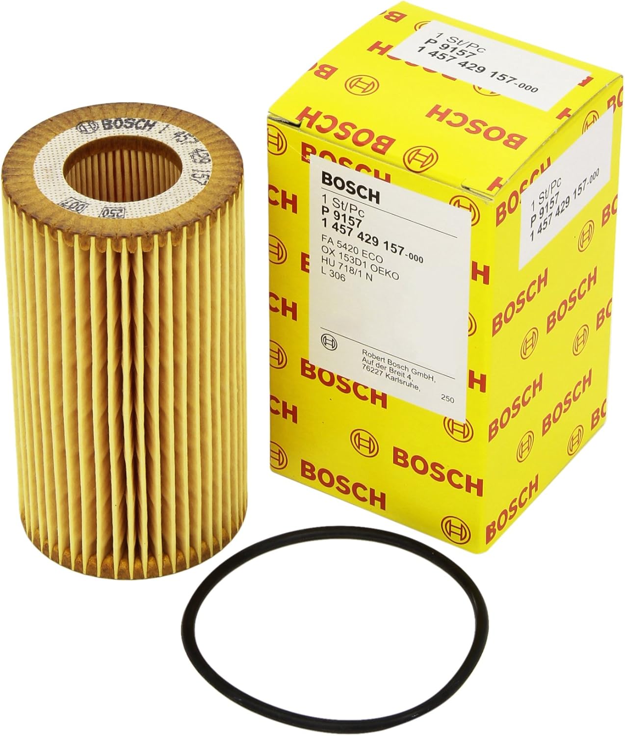 Bosch 1457429157 Oil Filter, Model Number: