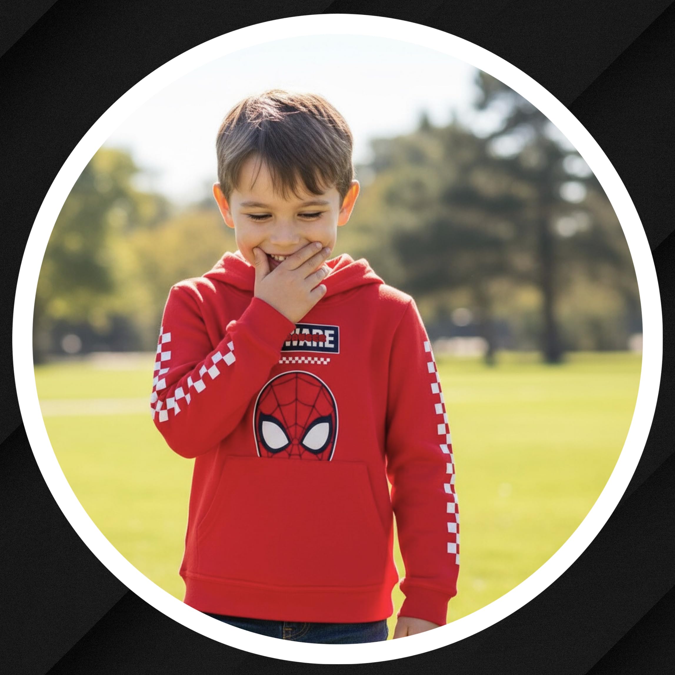 Marvel Spiderman Sweat à Capuche pour Garçon, Pull Sweatshirt Cadeau pour Enfants, Tailles 3 à 8 Ans