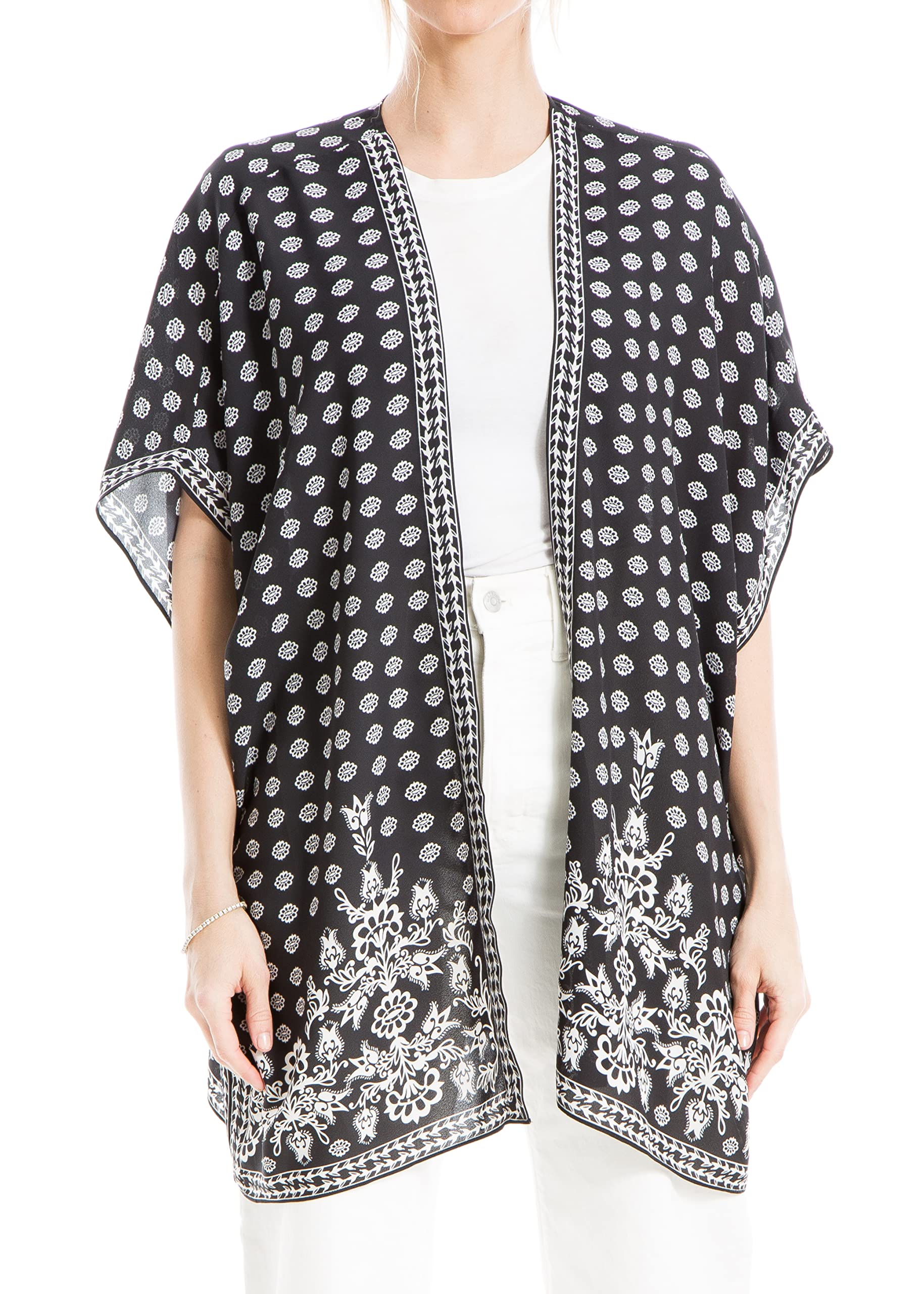 Max StudioWomen's Crepe Kimono