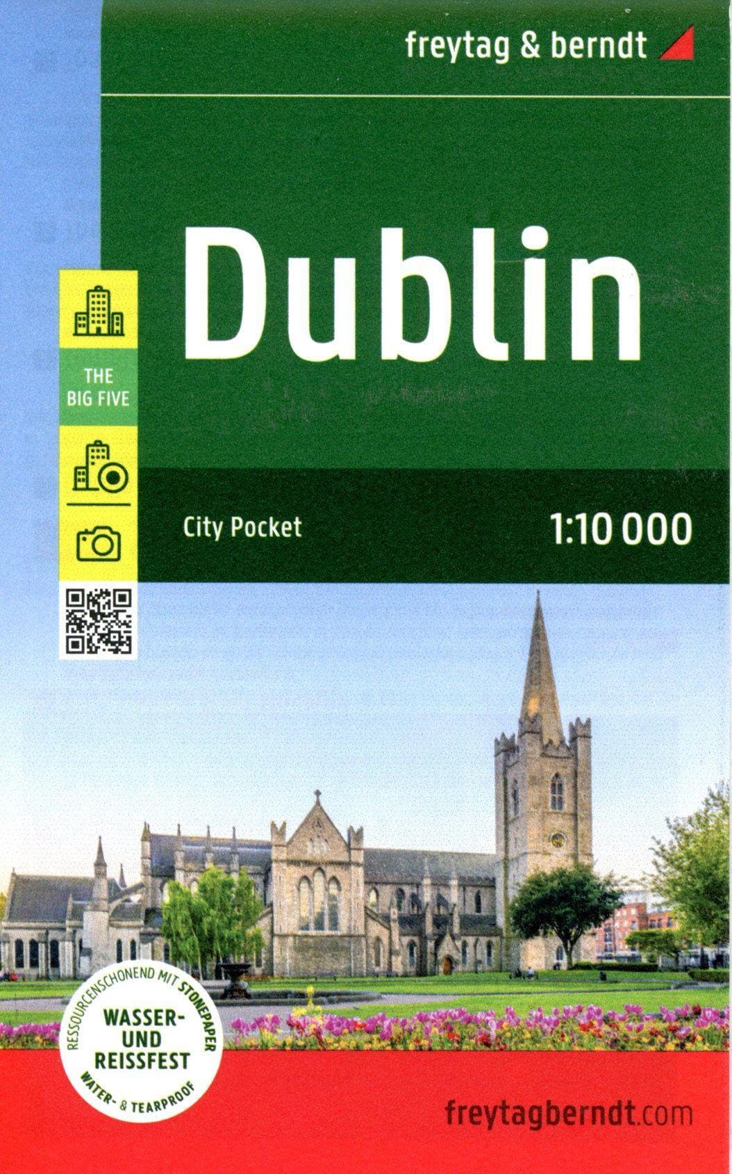Dublin City Pocket Map - 1:10,000 scale