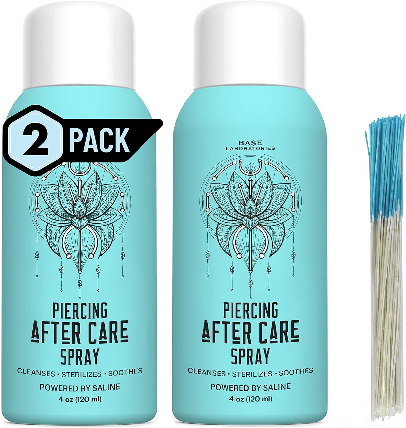 Base Labs Piercing Aftercare Spray Kit Nose & Ear