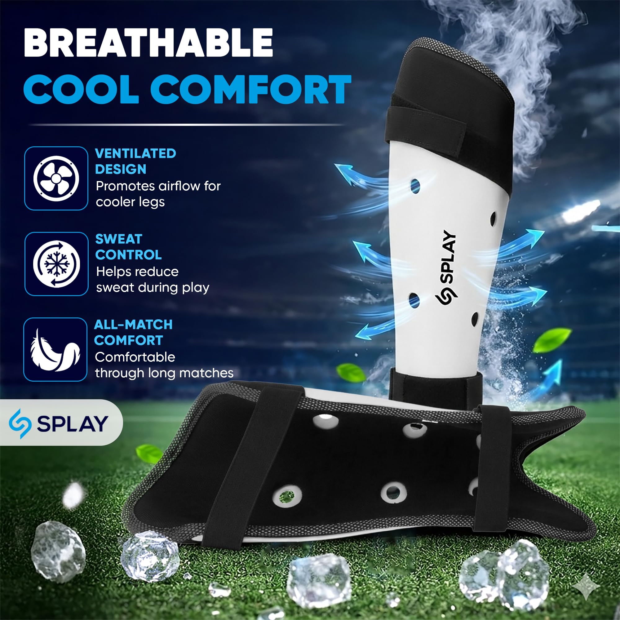 ES Splay Club Hockey Shin Pad