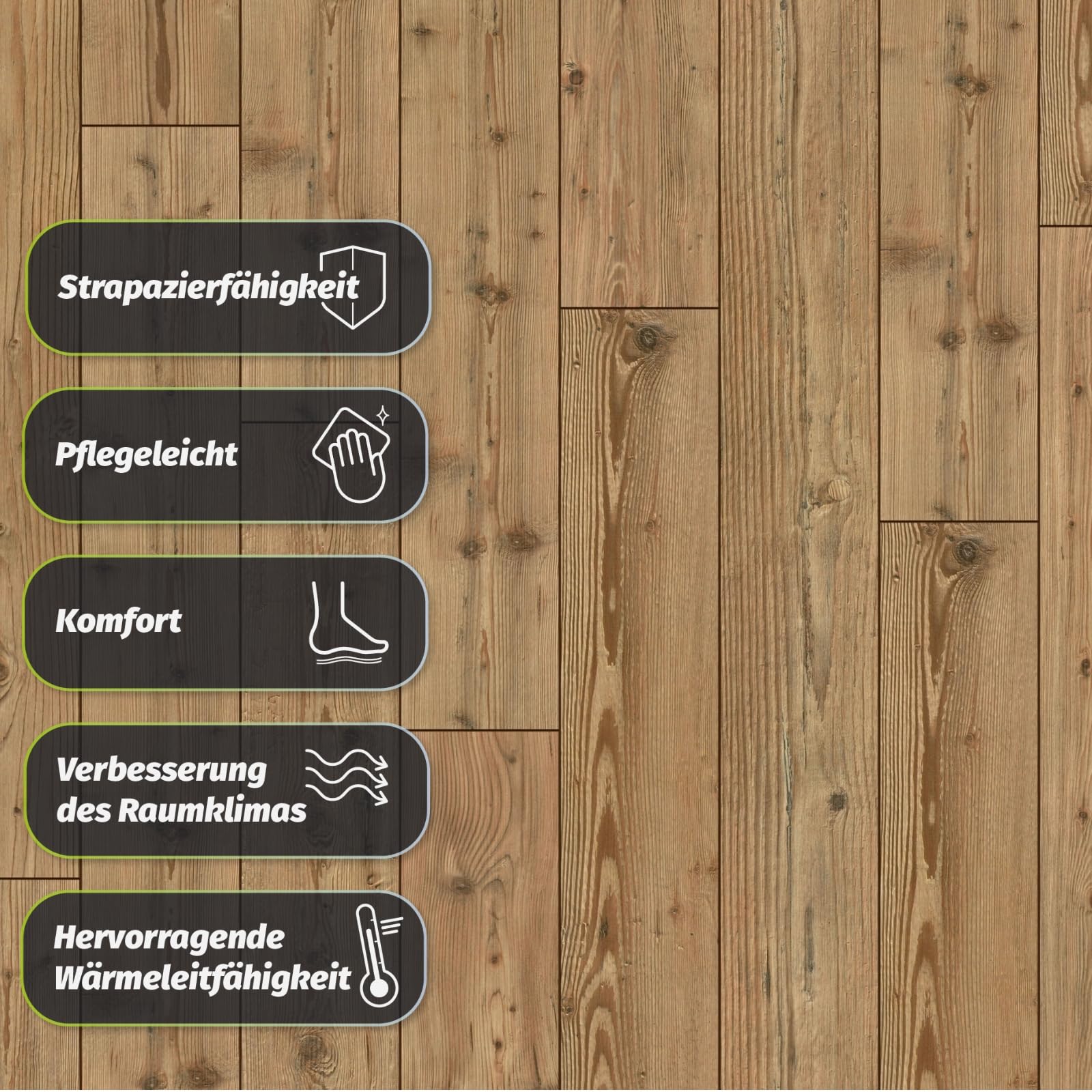 Laminatboden Kronotex Serie Exquisit; 8 mm stark; D 2774 Natural Pine; AC 4; V4; 1-Stab; 2,131 m² / Karton