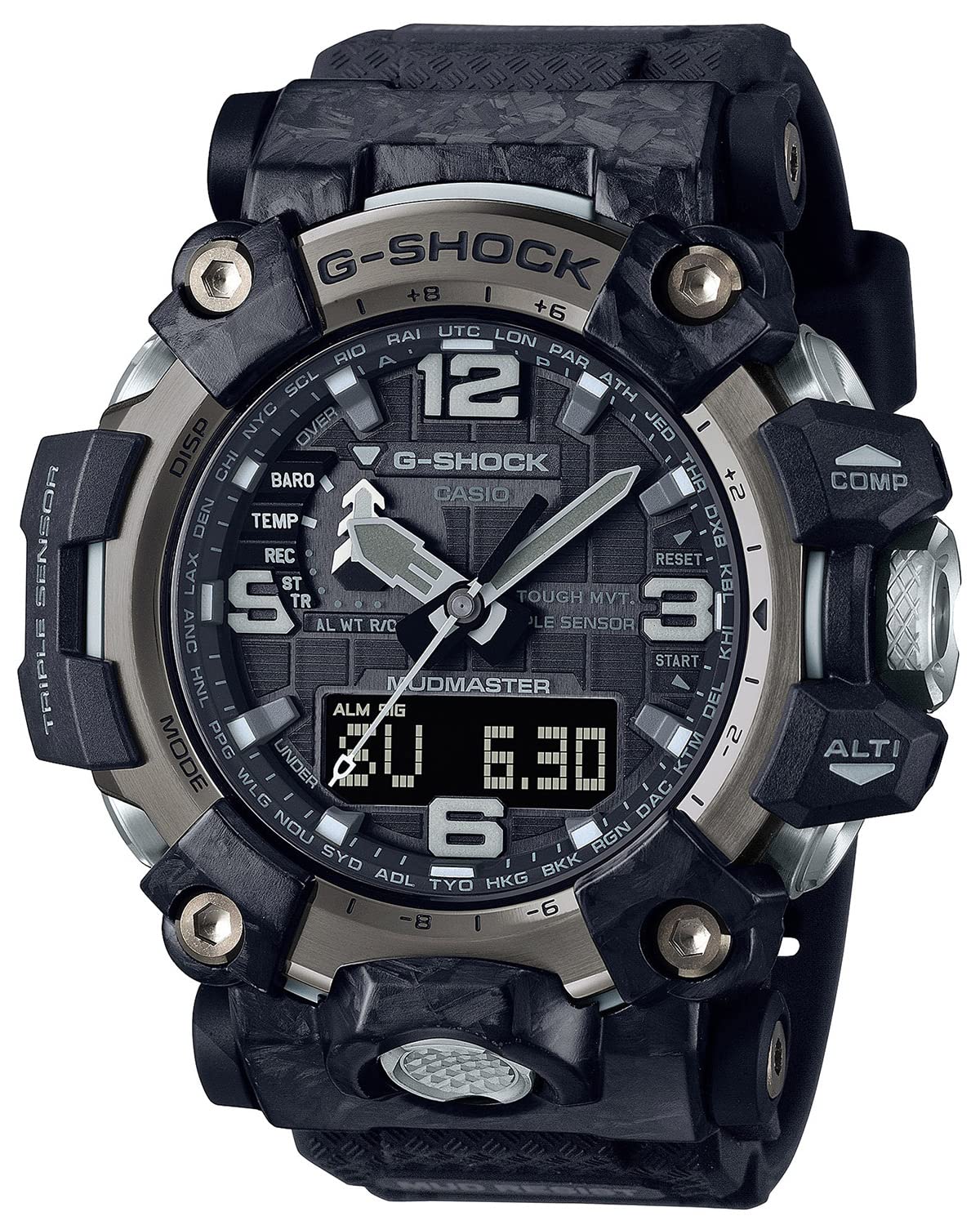 Casio Analog-Digital GWG-2000-1A1ER, Grey, Strap