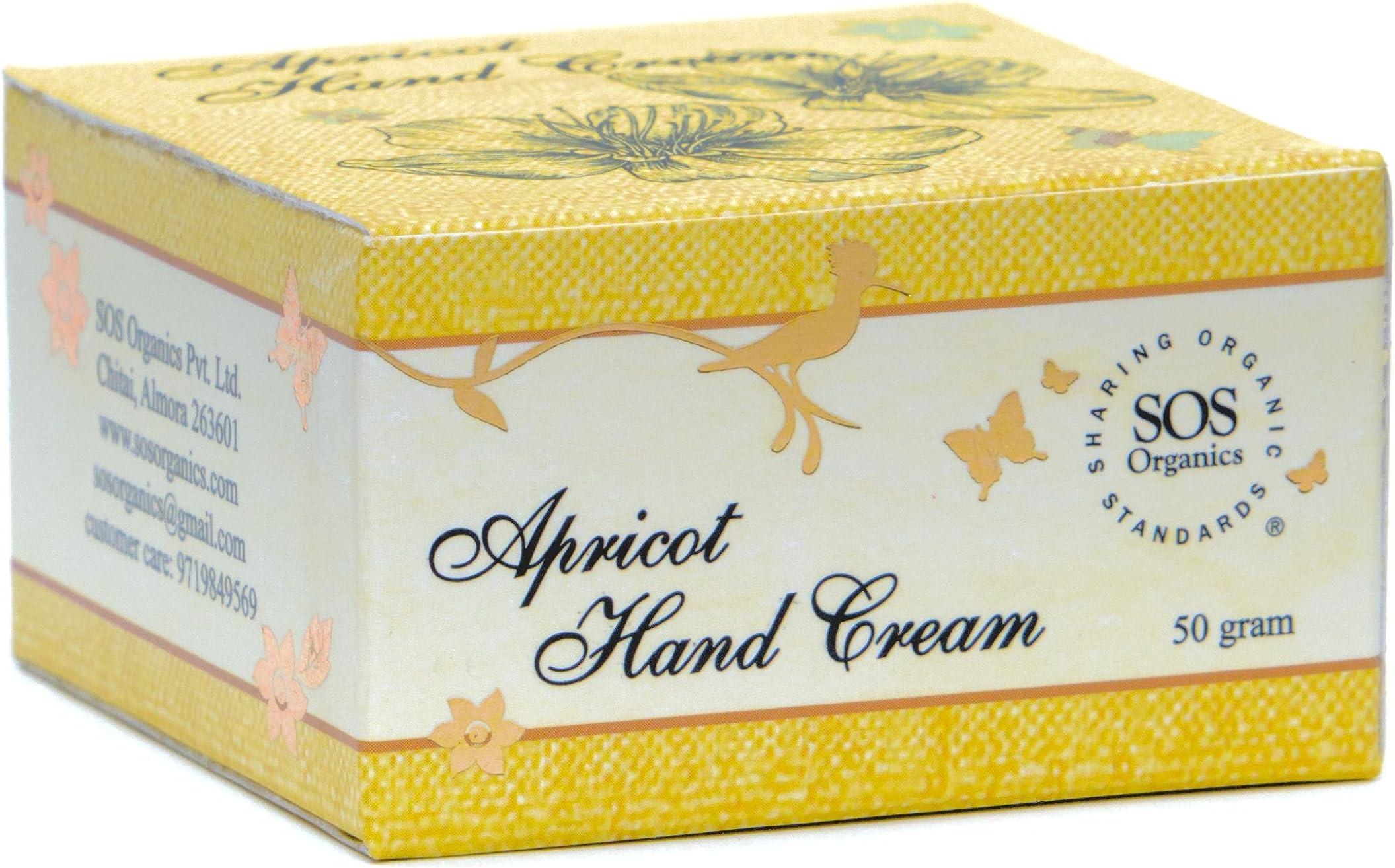 Apricot Hand Cream Enriched With Lavender Essential Oil, 50 gram