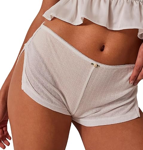 KMBANGI Y2k Sexy Micro Shorts for Women Low Waist Side