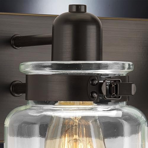 Miniatura 5 de Urban Ambiance Lámpara de tocador de baño moderna de lujo, tamaño grande 8.625 pulgadas de alto x 30.25 pulgadas de ancho, con elementos de estilo