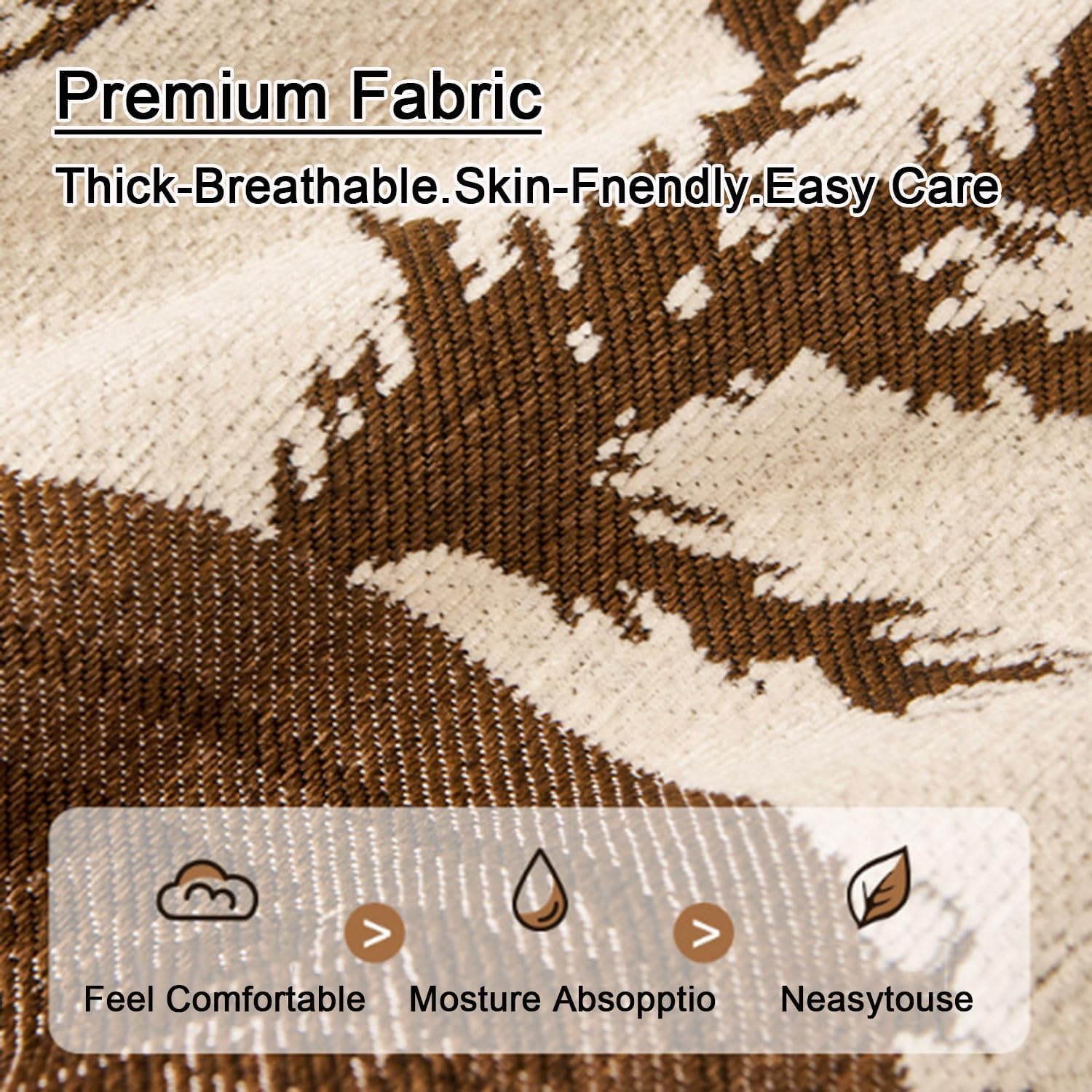 Couverture 1 2 3 4 Places en Forme de L d'angle Protege Canape, Protection Canape Chat Chiens Anti Griffe en Chenille Plaid de Protection,Light Brown,110 * 110cm