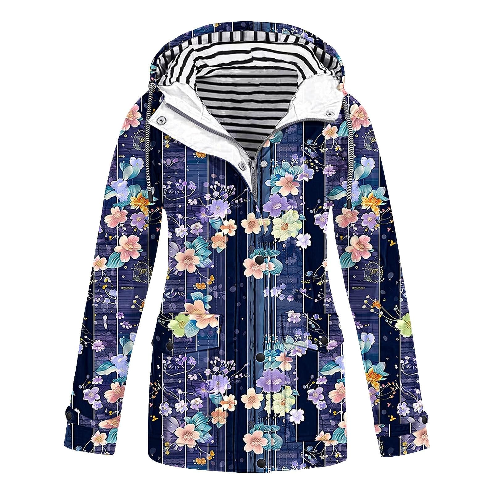 Chaqueta de viaje cortaviento mujer sudadera con capucha casual para excursiones 4